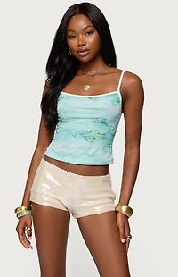 Edikted Everlyn Water Lily Tank Top
