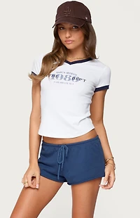 Edikted Santa Monica V Neck T-Shirt