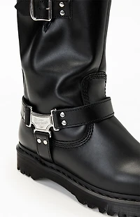 Dr Martens Anistone Hi Leather Biker Boots