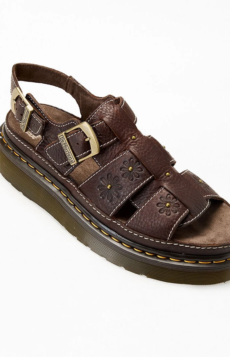 Dr Martens Women's Wrenile Open Toe Fisherman Platform Sandals