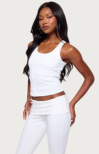 Edikted Ailsa Ribbed Built Bra Tank Top