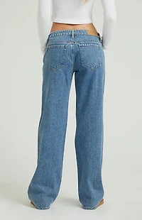 Pacsun Zoe Low Rise Girlfriend Jeans Medium Wash