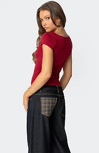 Edikted Javi Cowl Neck Top