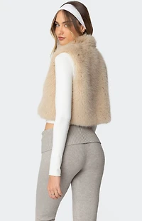 Edikted Cassandra Faux Fur Vest