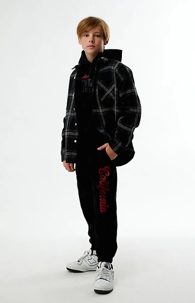 Pacsun Kids Black California Jogger Sweatpants
