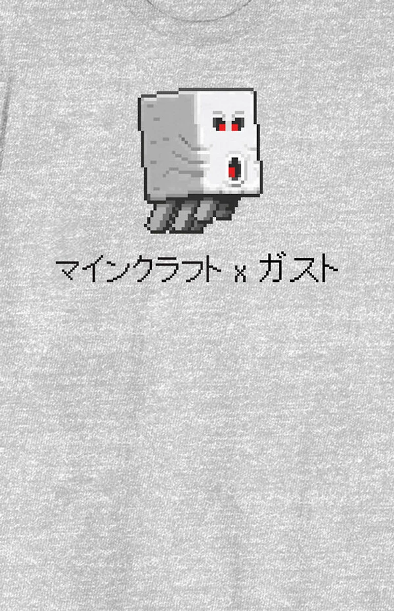 Minecraft Ghast and Kanji T-Shirt