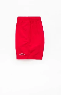 Pacsun Red Collegiate 6.5" Swim Trunks