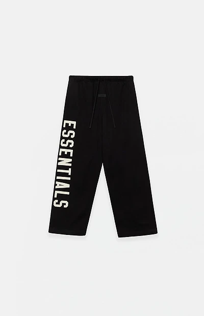 Fear of God Essentials Kids Black Fleece Relaxed Sweatpants