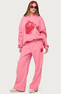 Edikted Strawberry Babe Sweatpants