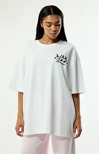 L/AB c/o Off-White Floral Logo Skate Oversized T-Shirt
