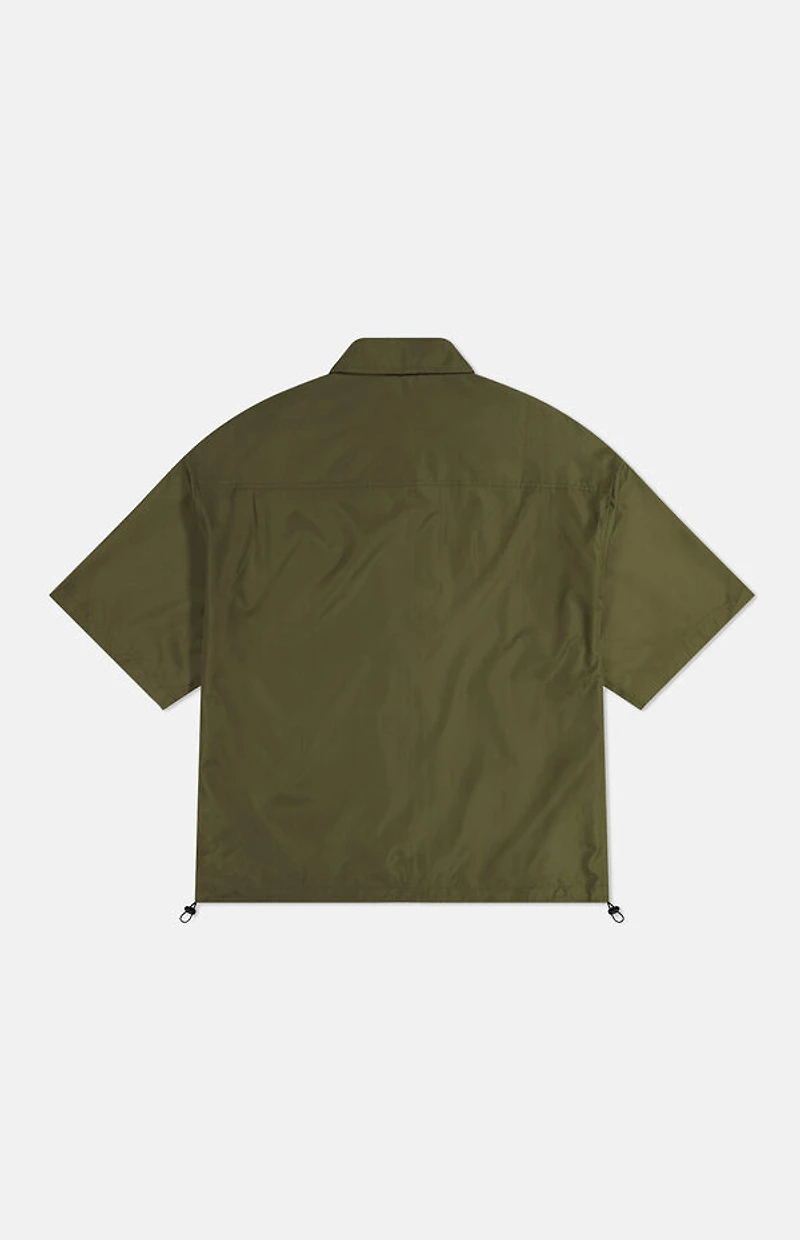 WeSC America Inc Olive Open Wind Nylon Shirt