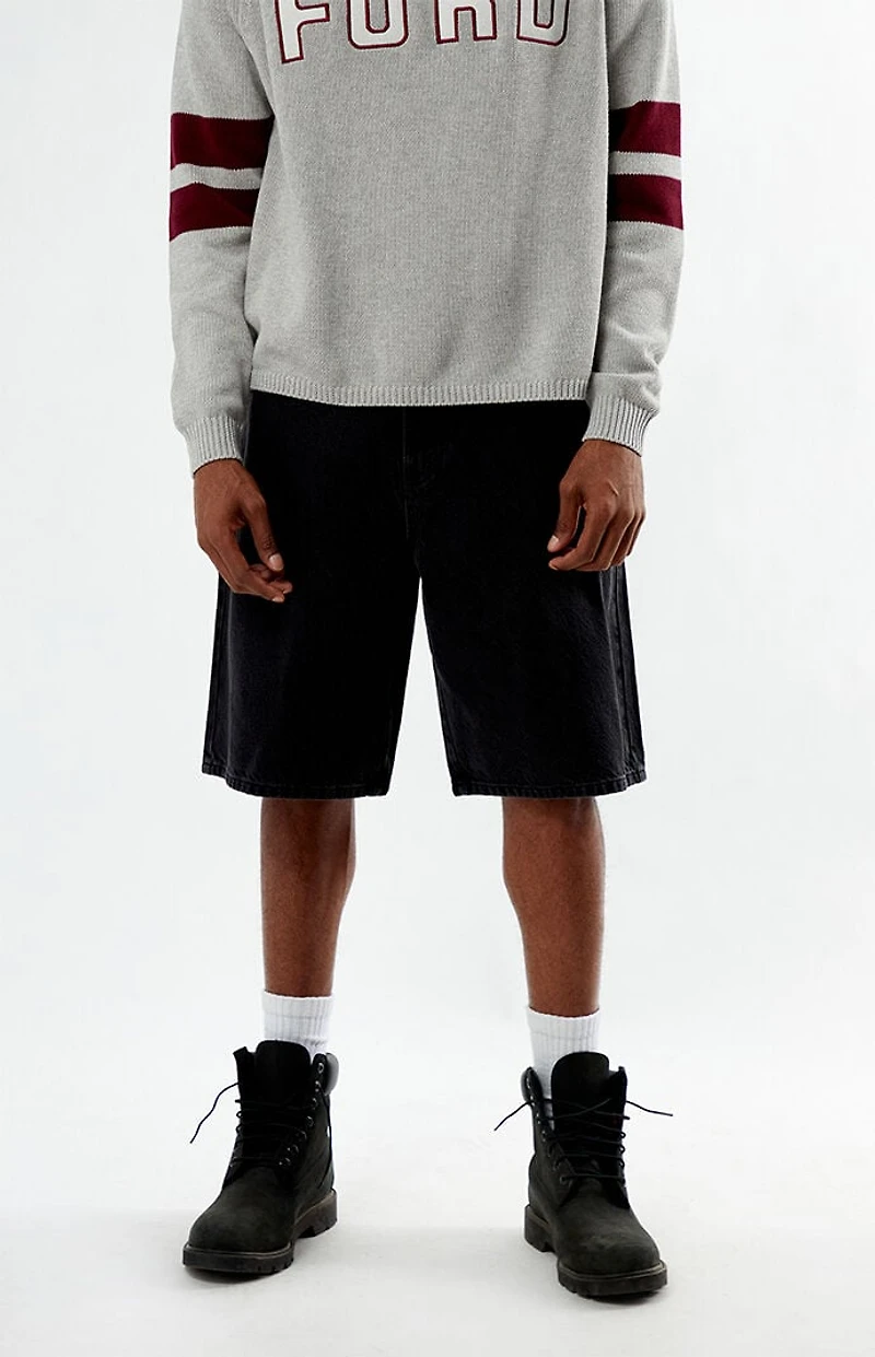 FORD Black Baggy Denim Shorts