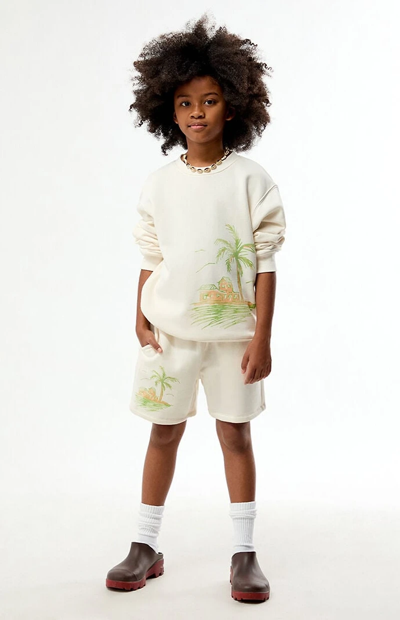 Pacsun Kids Palm Tree Crew Neck Sweatshirt
