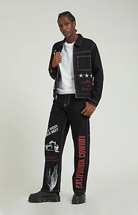 Pacsun Dylan Baggy Jeans Carpenter California Cowboy Black