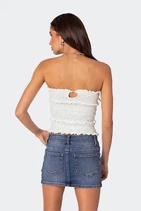 Edikted Cecily Strapless Knit Top