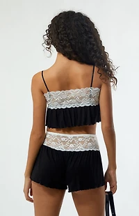 Est. PAC 1980 Lace Trim Lounge Shorts