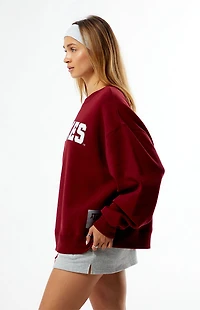 WILD COLLECTIVE x Pacsun Texas A&M University Aggies Applique Crew Neck Oversized Sweatshirt