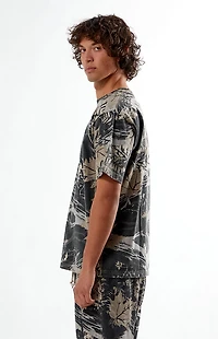 Pacsun Black Camo Oversized Fit T-Shirt