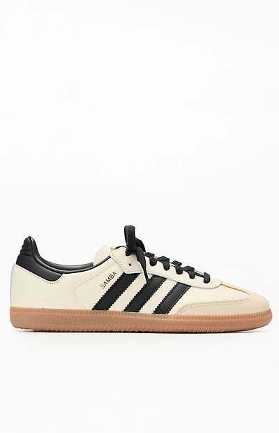 adidas Women's Black & Cream Samba OG Sneakers