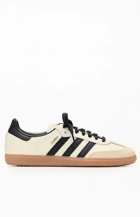 adidas Women's Black & Cream Samba OG Sneakers