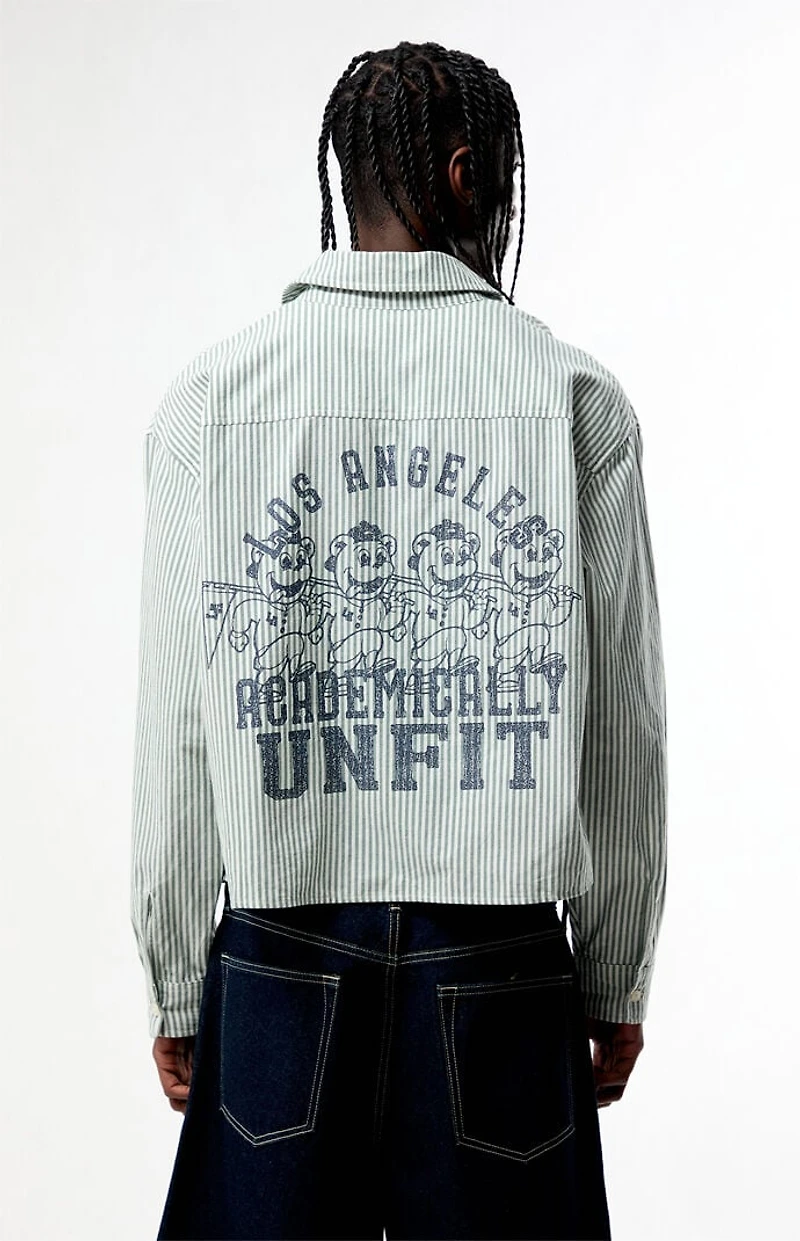 Pacsun Academy Striped Long Sleeve Shirt