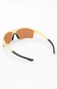 INDY Sunglasses x PacSun Cream Classic Sport Shield Sunglasses