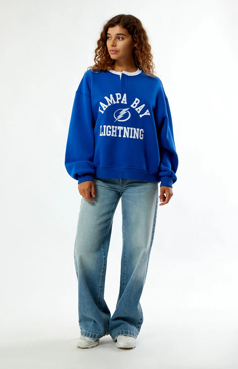 WILD COLLECTIVE x NHL Tampa Bay Lightning Henley Sweatshirt