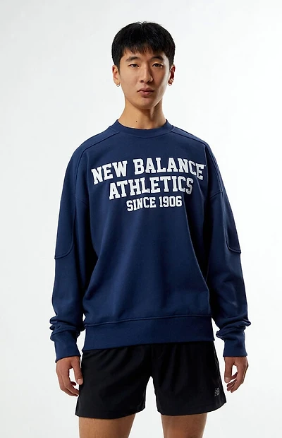 New Balance Navy Varsity Crew Neck Sweatshirt
