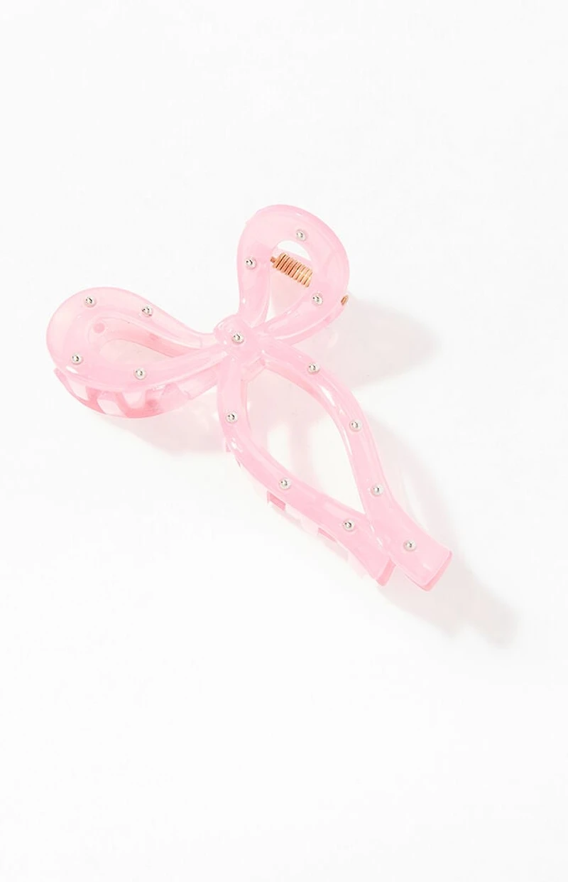 LA Hearts Studded Bow Hair Claw Clip