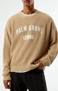 Pacsun Palm Grove Lounge Ribbed Crew Neck Sweater