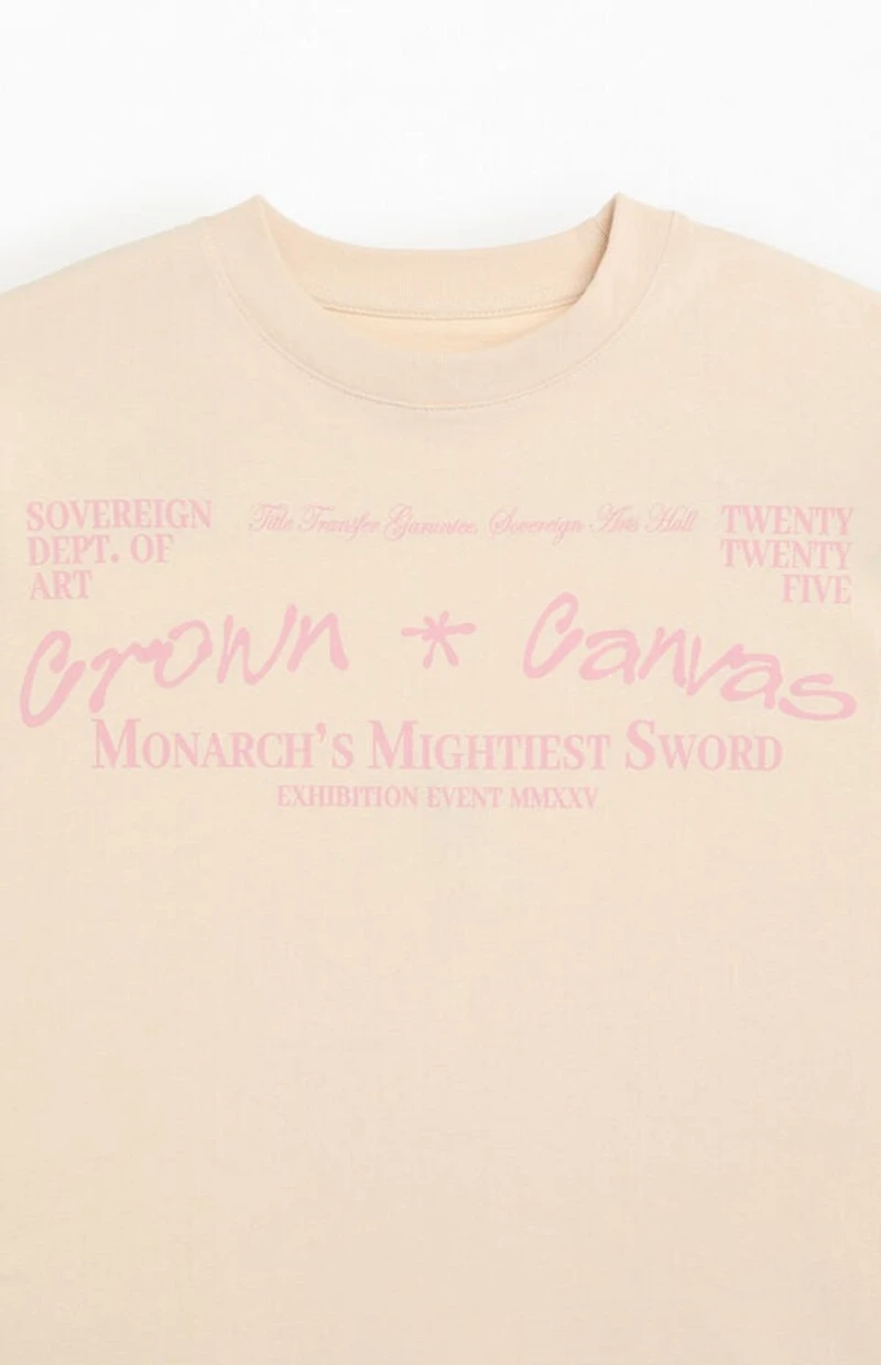 Pacsun Crown And Canvas Cropped Boxy T-Shirt