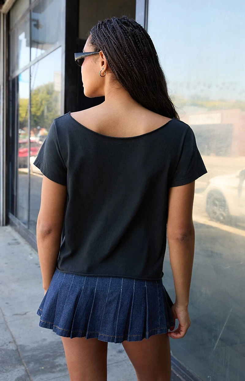 John Galt Robyn Cross Off-The-Shoulder Short Sleeve Top