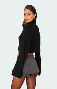Edikted Oversized Turtle Neck Cropped Sweater