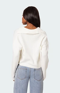 Edikted Marcie Oversized Cropped Sweater