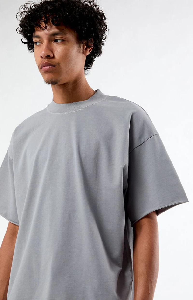 Pacsun Gray Heavyweight Cropped T-Shirt