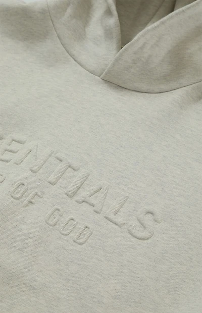 Fear of God ESSENTIALS Heather Oatmeal Embossed Classic Hoodie