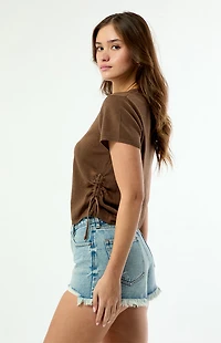Rhythm Vali Short Sleeve Cinched Top