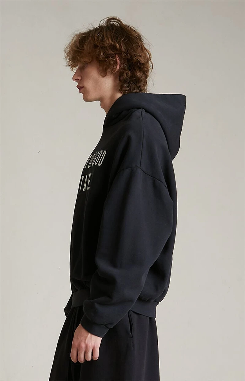 Fear of God ESSENTIALS Black Heavy Fleece Hoodie