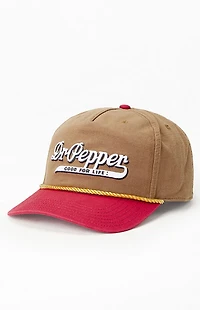 Pacsun Dr Pepper Slouch Snapback Hat