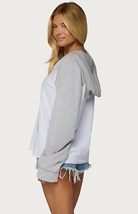 Edikted Jozie Contrast Raglan French Terry Hoodie