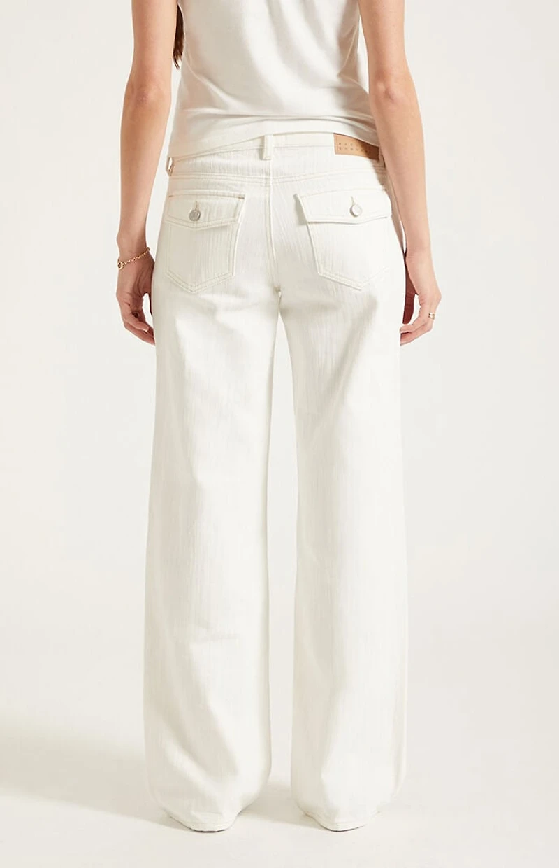 Pacsun Zoe Low Rise Girlfriend Jeans White