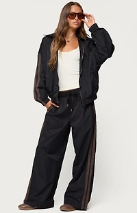 Edikted Kieran Stripey Nylon Track Jacket