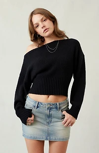 Pacsun Bella Stretch Light Indigo Mid Rise Denim Mini Skirt