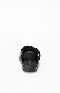 Kappa Black & Gold 222 Banda Mitel 1 Slide Sandals