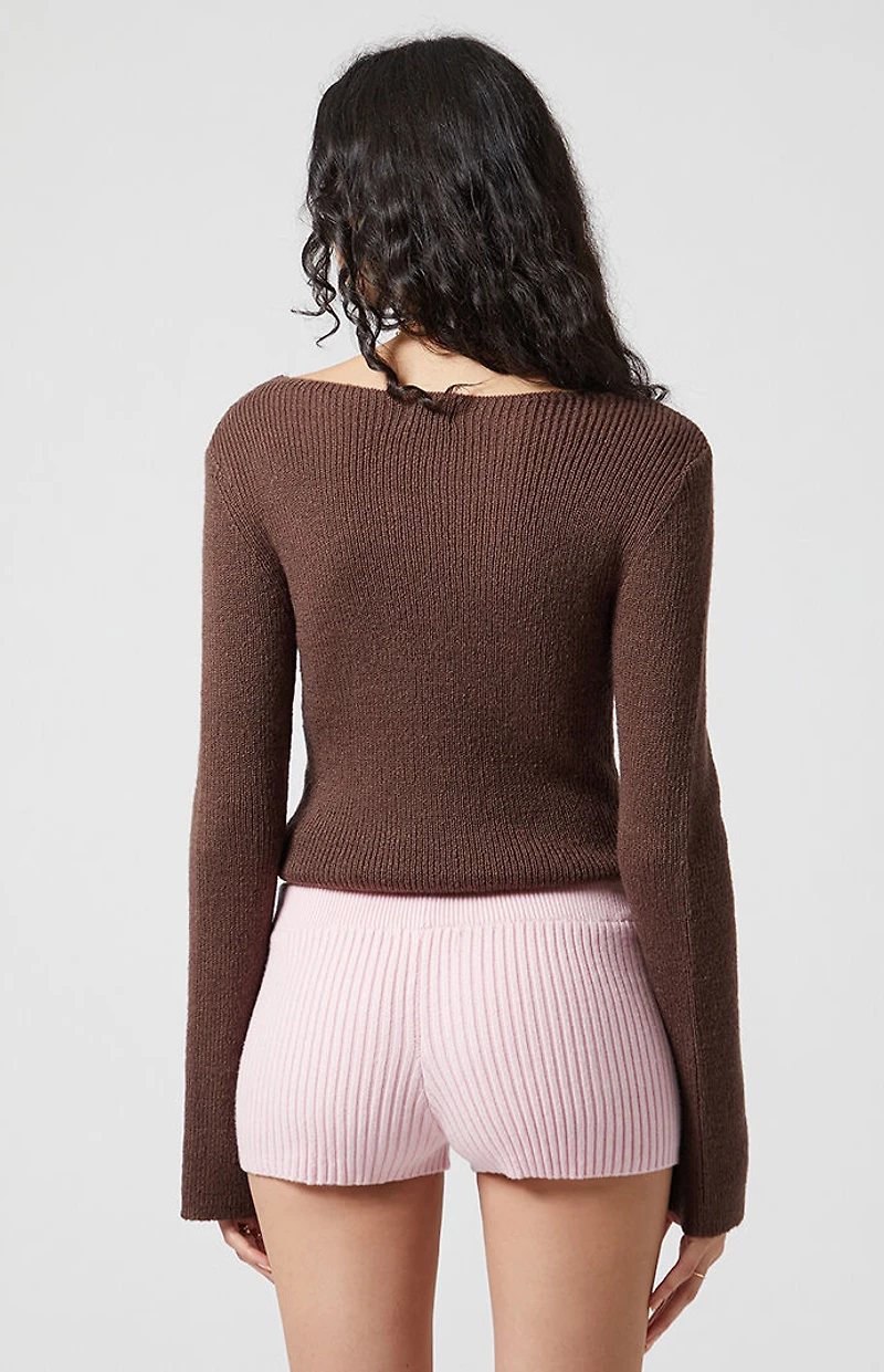 Beverly and Beck Argyle Knit Micro Shorts