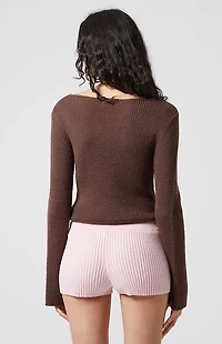 Beverly and Beck Argyle Knit Micro Shorts