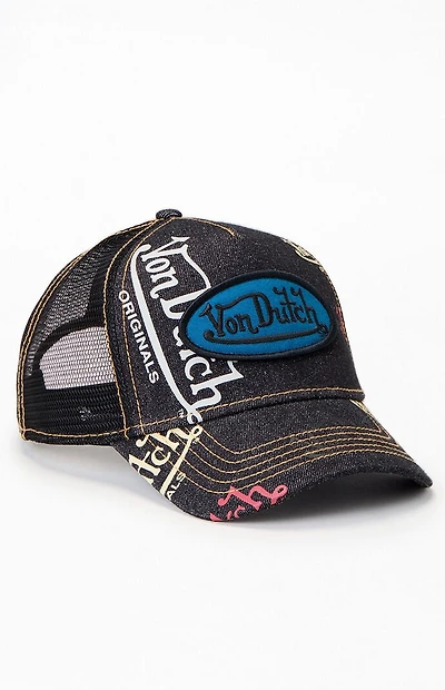 Von Dutch Tagged Trucker Hat