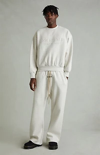 Fear of God ESSENTIALS Heather Oatmeal Fleece Flare Sweatpants