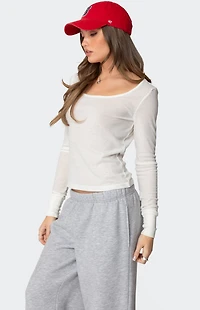 Edikted Hailey Scoop Neck Top