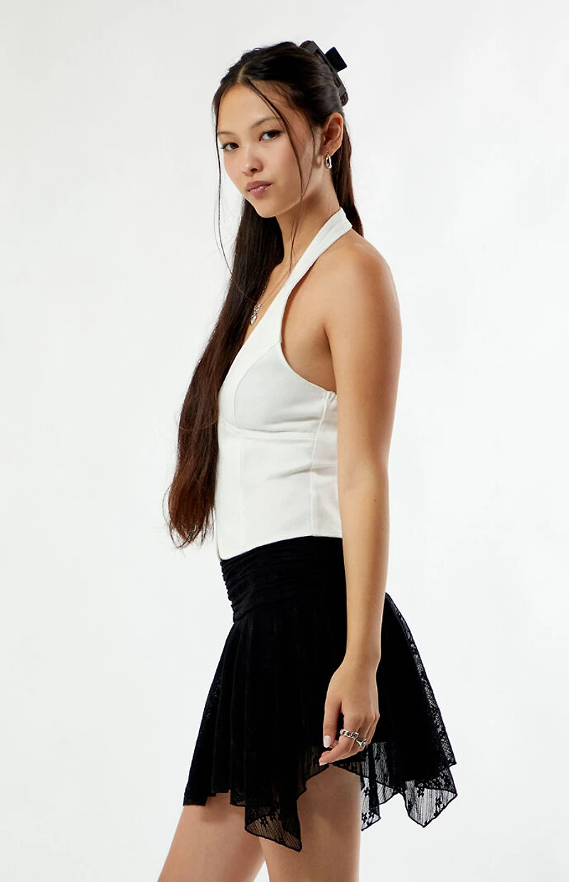 Your Favorite Lace Flowy Mini Skirt